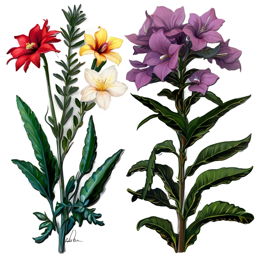 Heritage Garden Bloom Png Cst PNG Image