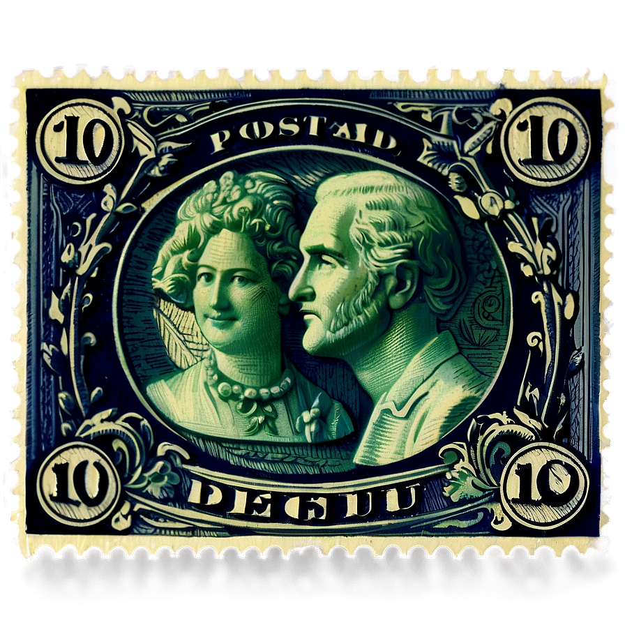 Heritage Postal Stamp Png Tns66 PNG Image