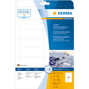 Herma Textile Name Labels Packaging PNG Image