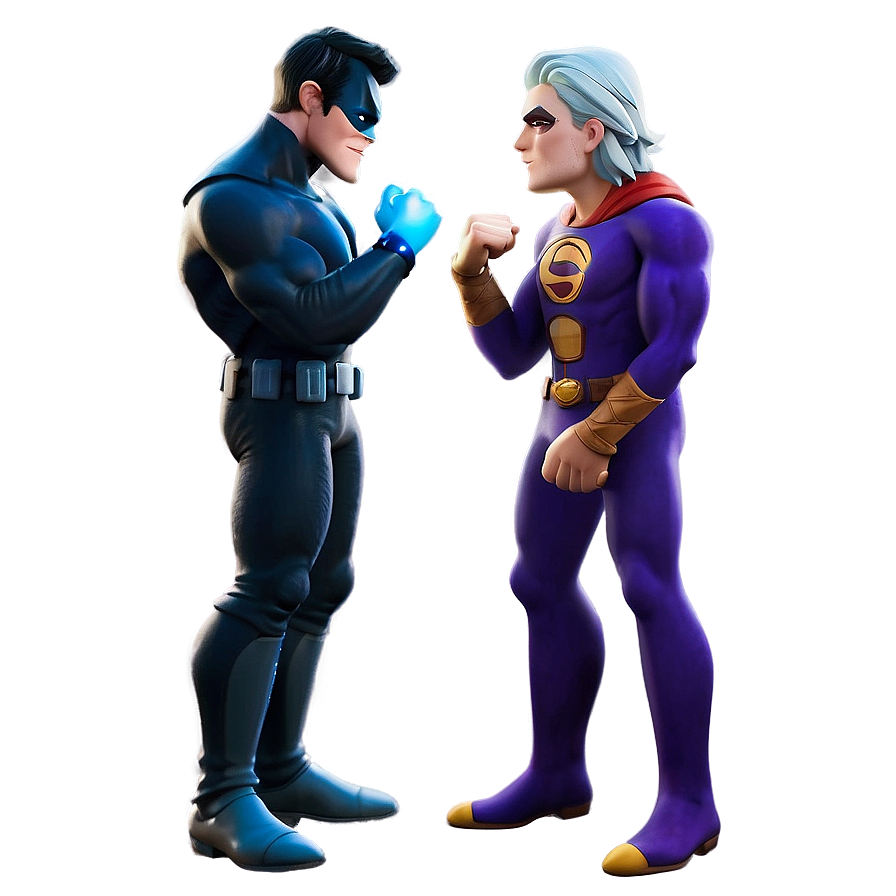 Hero Vs Villain Showdown Png 06242024 PNG Image