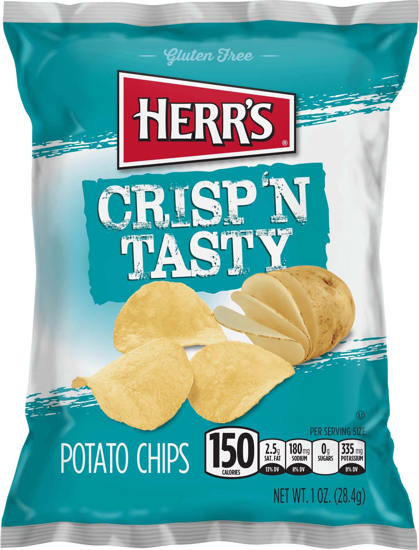 Herrs Crispand Tasty Potato Chips Bag PNG Image