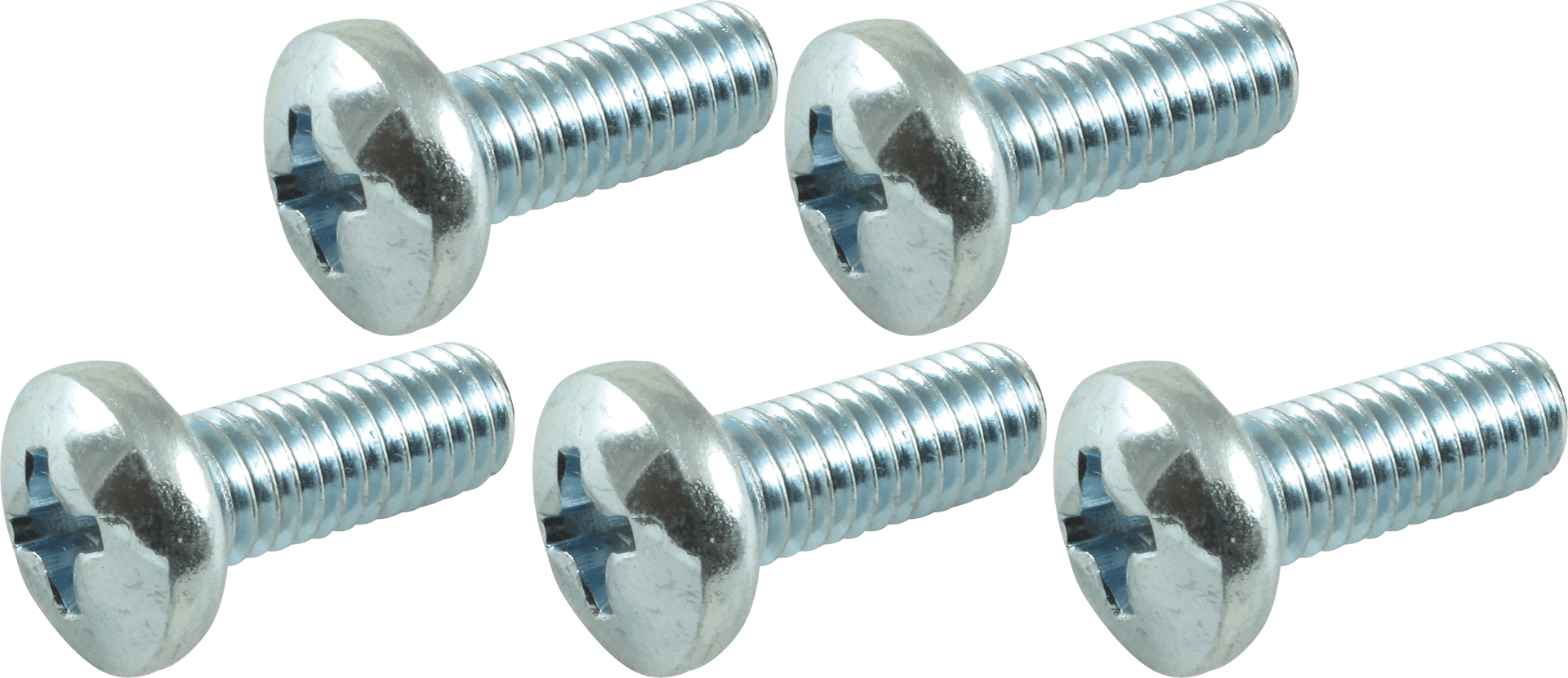 Hex Head Machine Screws Set PNG Image