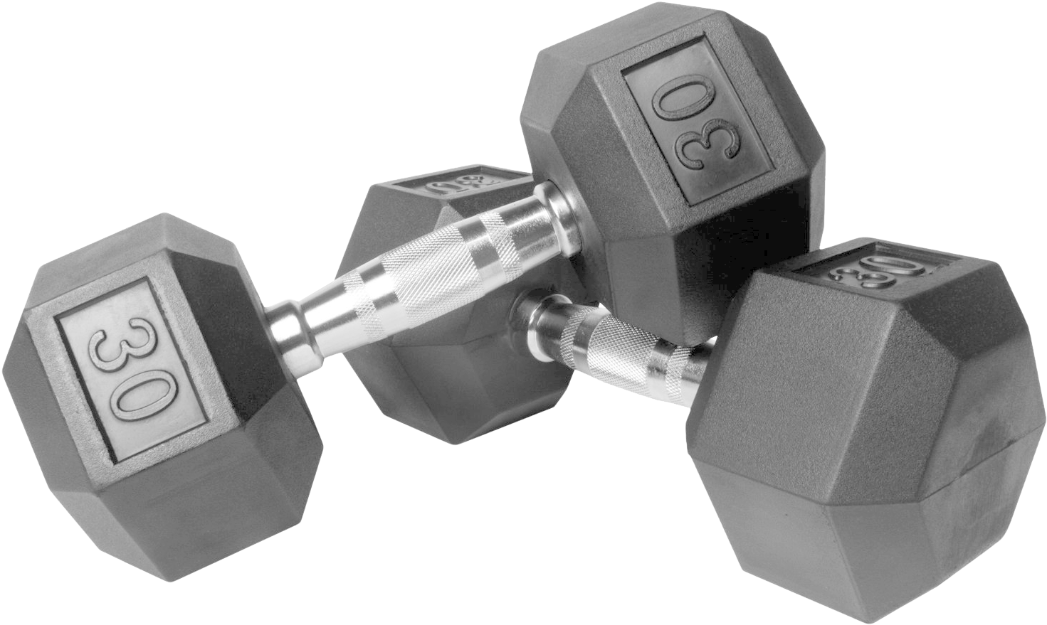 Hexagonal Dumbbell Fitness Equipment PNG Image