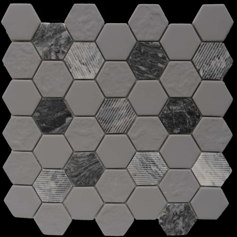 Hexagonal Tile Pattern Texture PNG Image