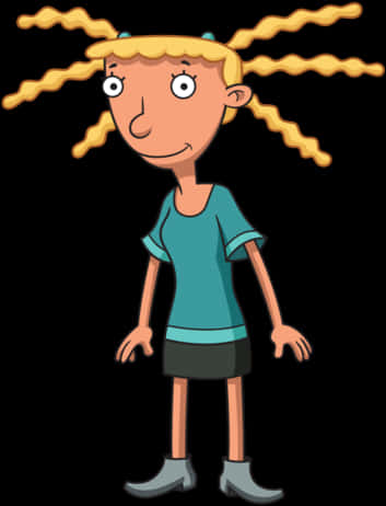 Hey Arnold Character Rhonda Wellington Lloyd PNG Image