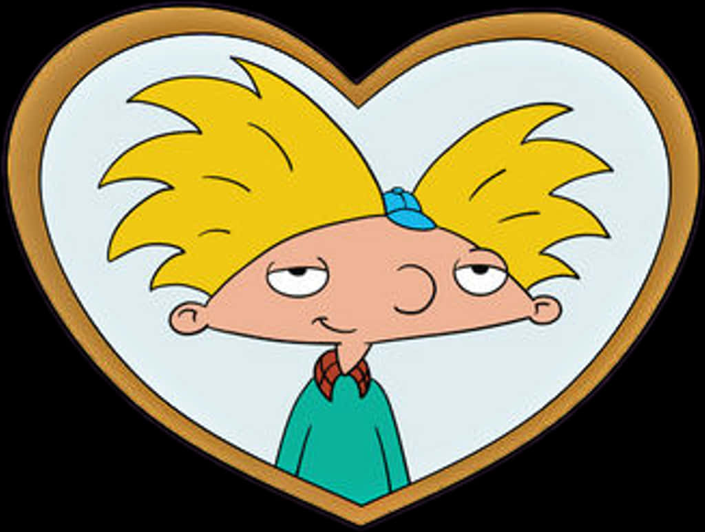 Hey Arnold Heart Frame PNG Image