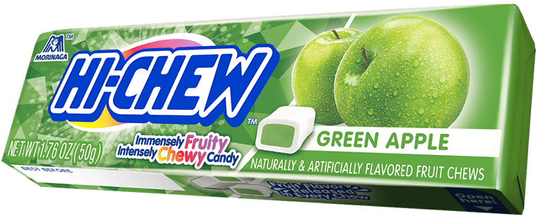 Hi Chew Green Apple Candy Pack PNG Image