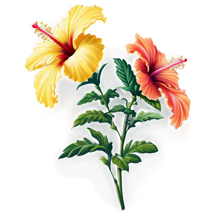 Hibiscus Border Png 05232024 PNG Image