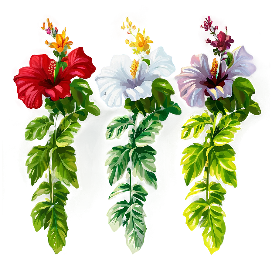 Hibiscus Elegance Png Pan PNG Image