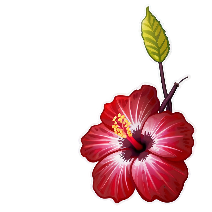 Hibiscus Sticker Art Png 41 PNG Image