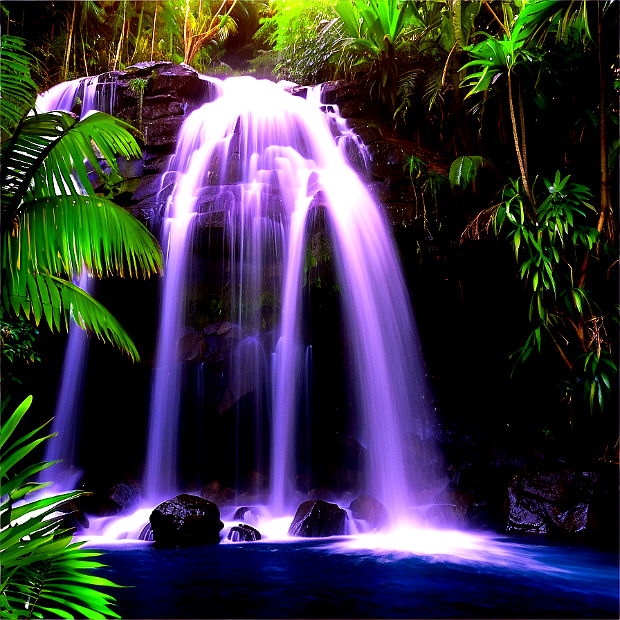 Hidden Palmera Waterfall Png Foo PNG Image