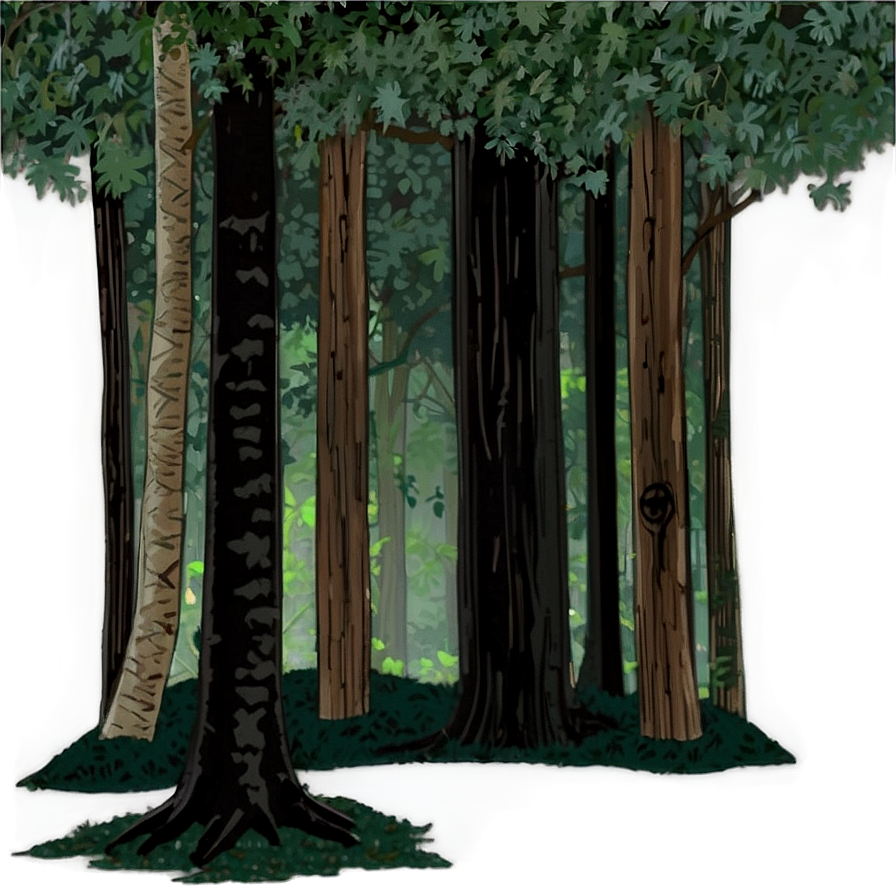 Hidden Woods Clearing Png 06242024 PNG Image