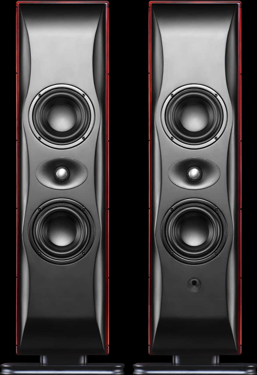 High End Floorstanding Speakers PNG Image