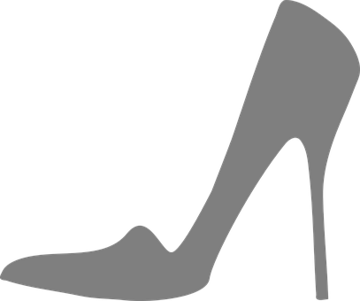 High Heel Silhouette PNG Image