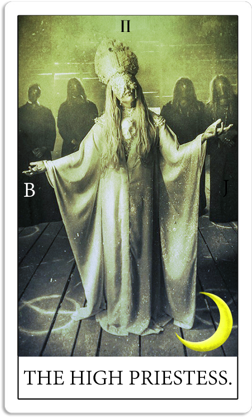 High Priestess Tarot Card PNG Image