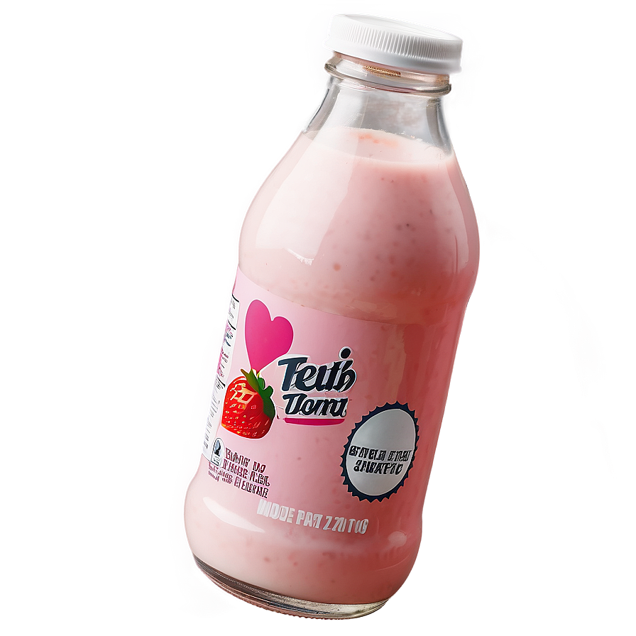 High-protein Strawberry Milk Png 96 PNG Image