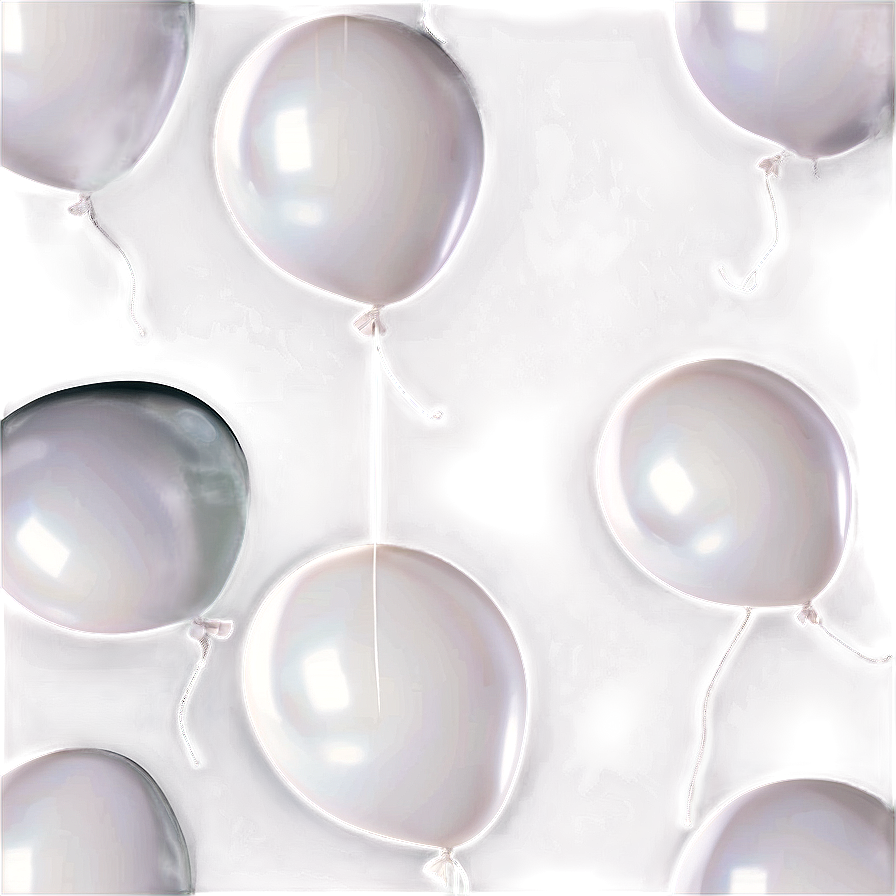 High-quality White Balloon Png 22 PNG Image