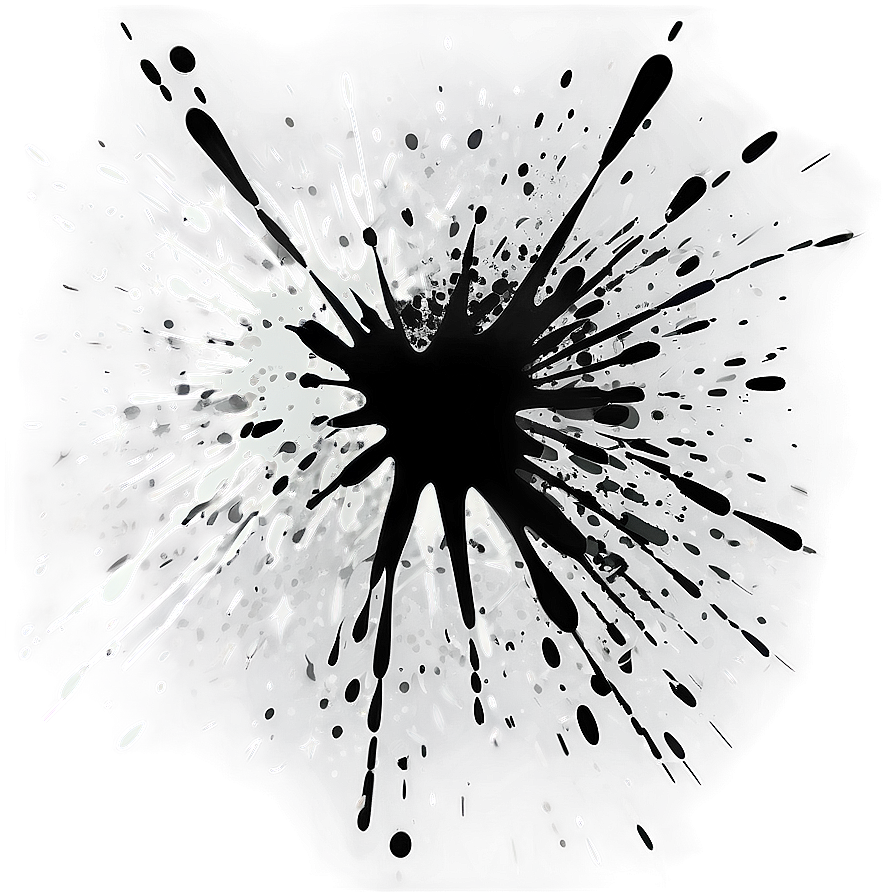 High Resolution Black Splatter Png 8 PNG Image