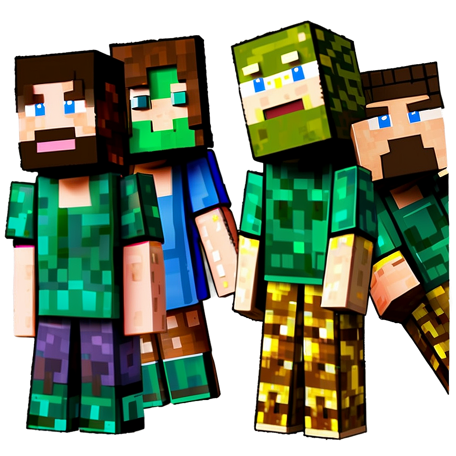 High Resolution Minecraft Characters Png Gkp76 PNG Image