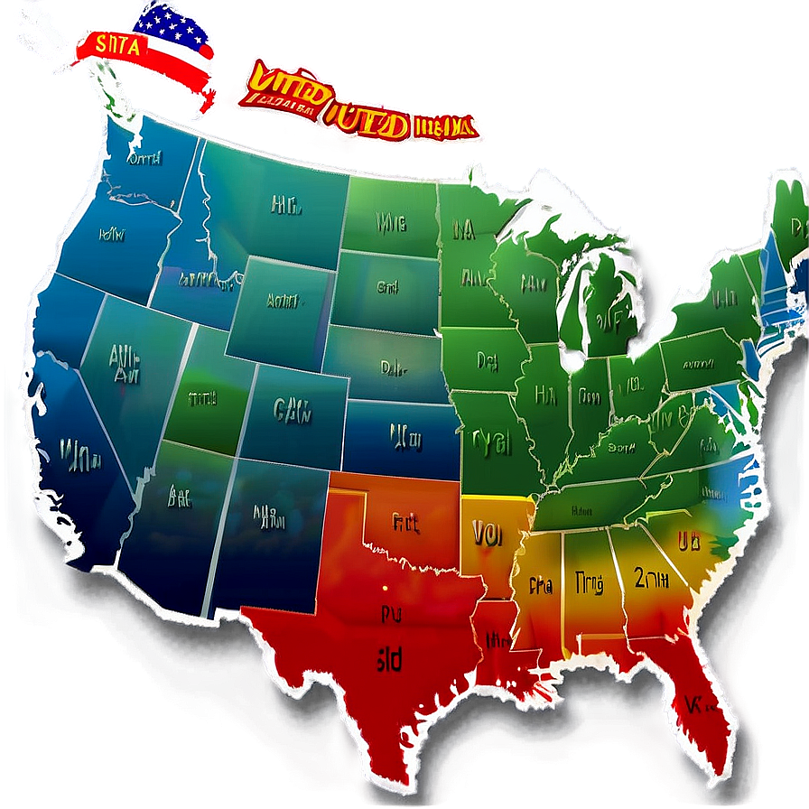 High-resolution United States Map Png 06122024 PNG Image