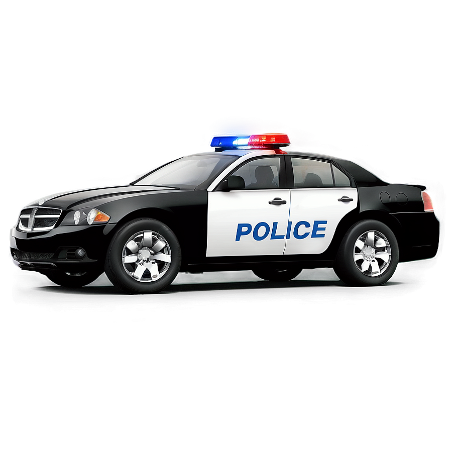 High-speed Police Car Png Cui PNG Image