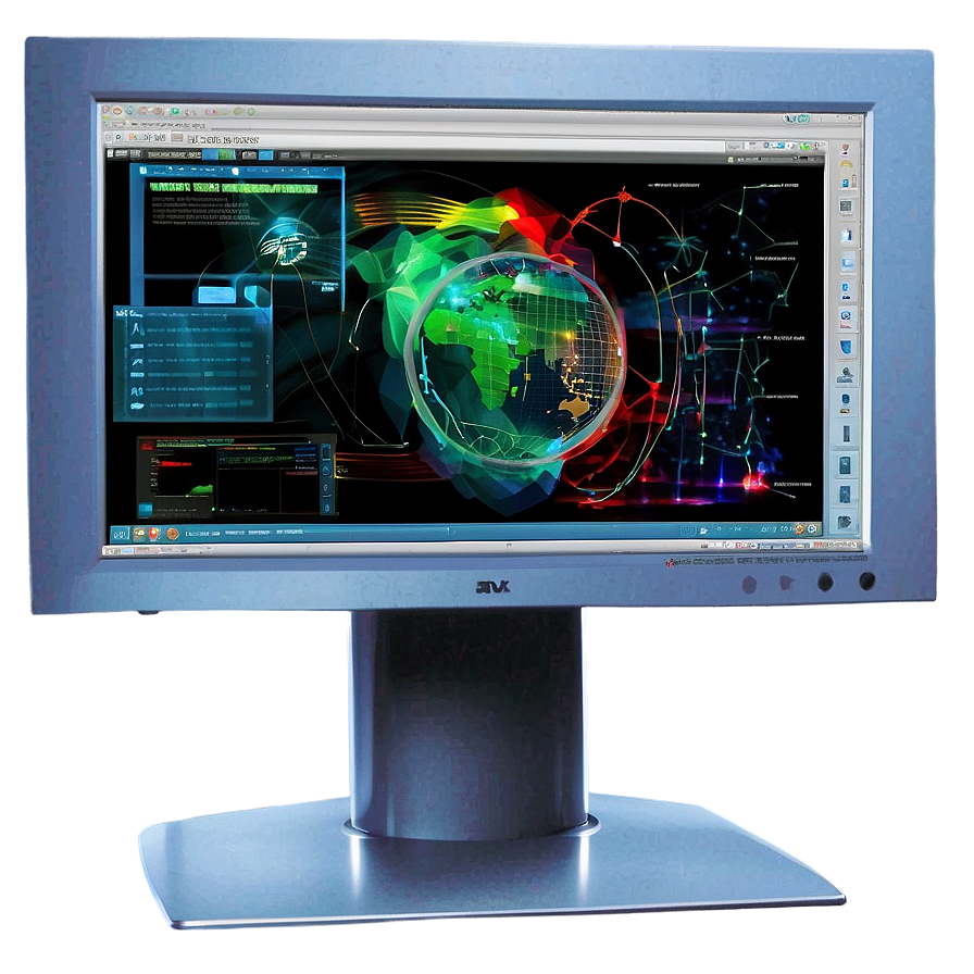 High Tech Computer Screen Png Ers53 PNG Image