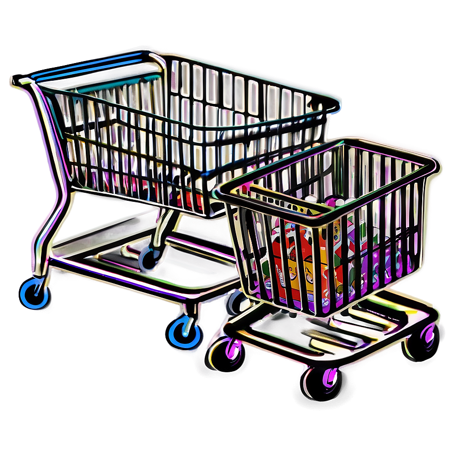 High Tech Grocery Cart Png 06282024 PNG Image