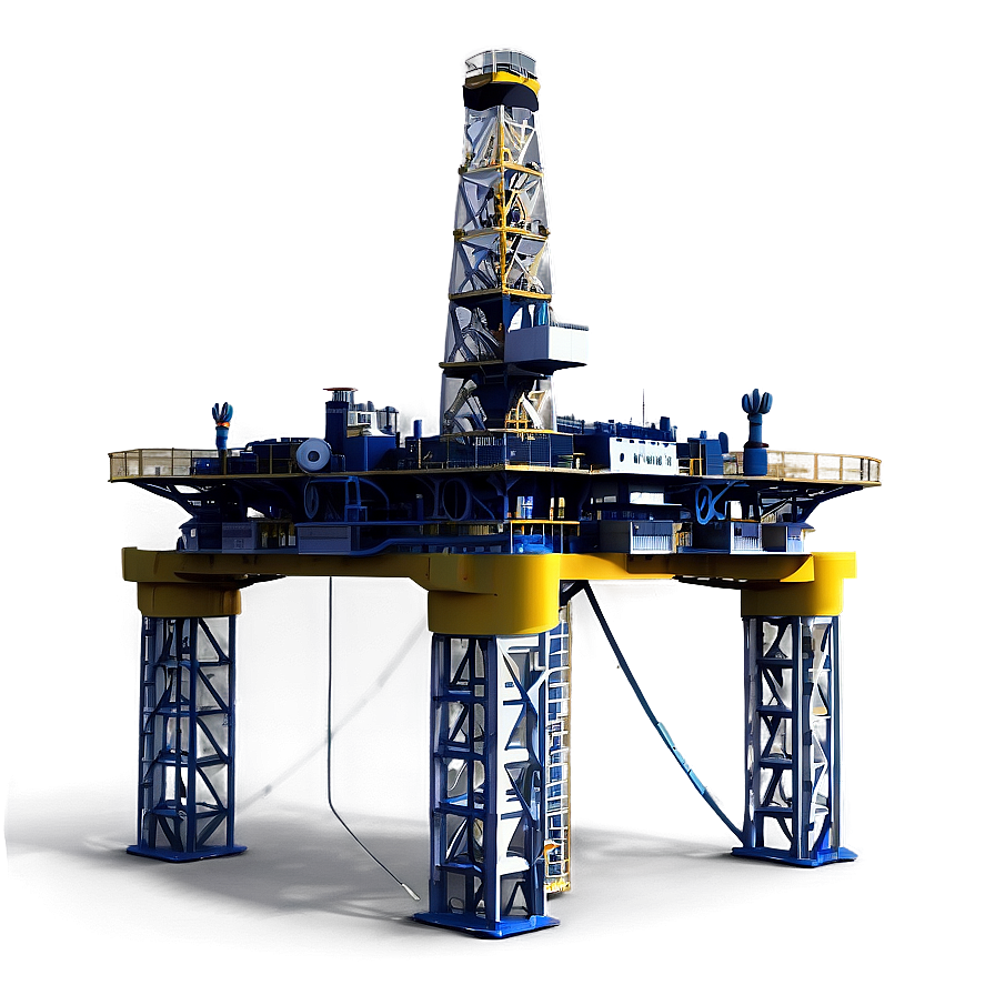 High-tech Oil Drilling Platform Png 36 PNG Image