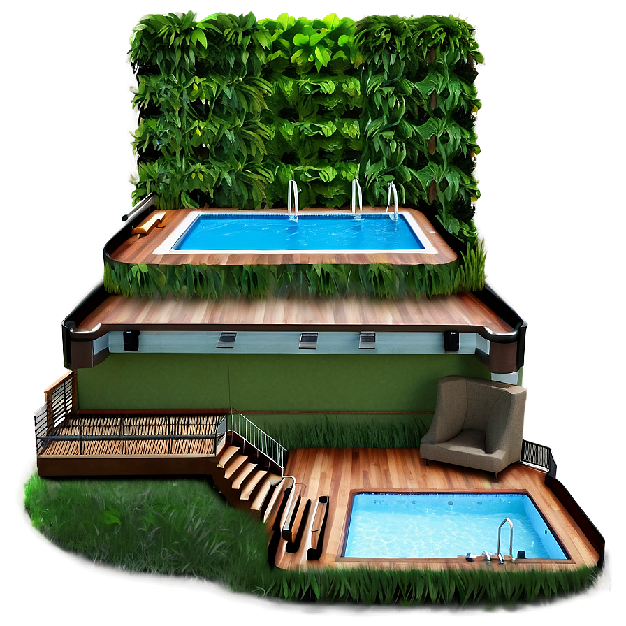 High-tech Swimming Pool Png Dsf PNG Image