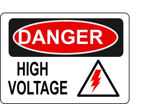 High Voltage Warning Sign PNG Image