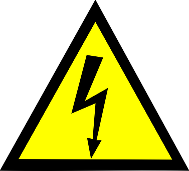 High Voltage Warning Sign PNG Image