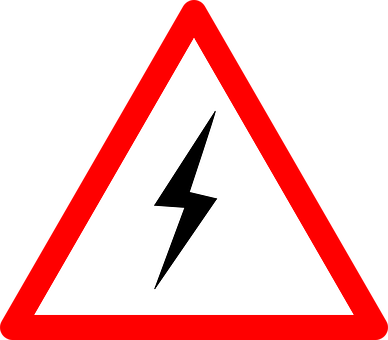 High Voltage Warning Sign PNG Image