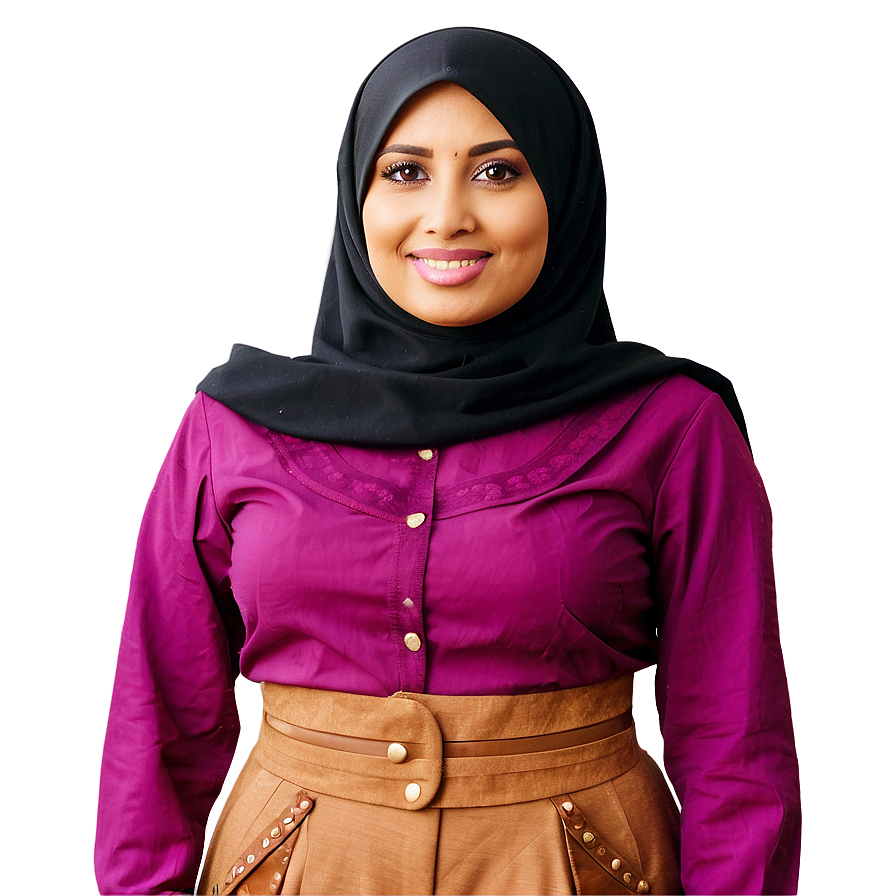 Hijab With Western Outfits Png 06252024 PNG Image