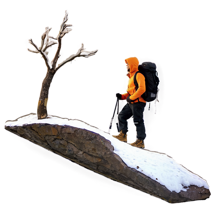 Hiker On Peak Png 83 PNG Image