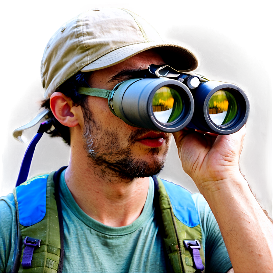 Hiker With Binoculars Png 06262024 PNG Image