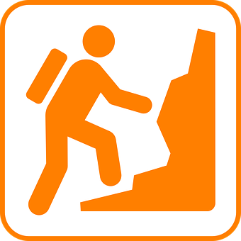 Hiking Trail Sign Icon PNG Image