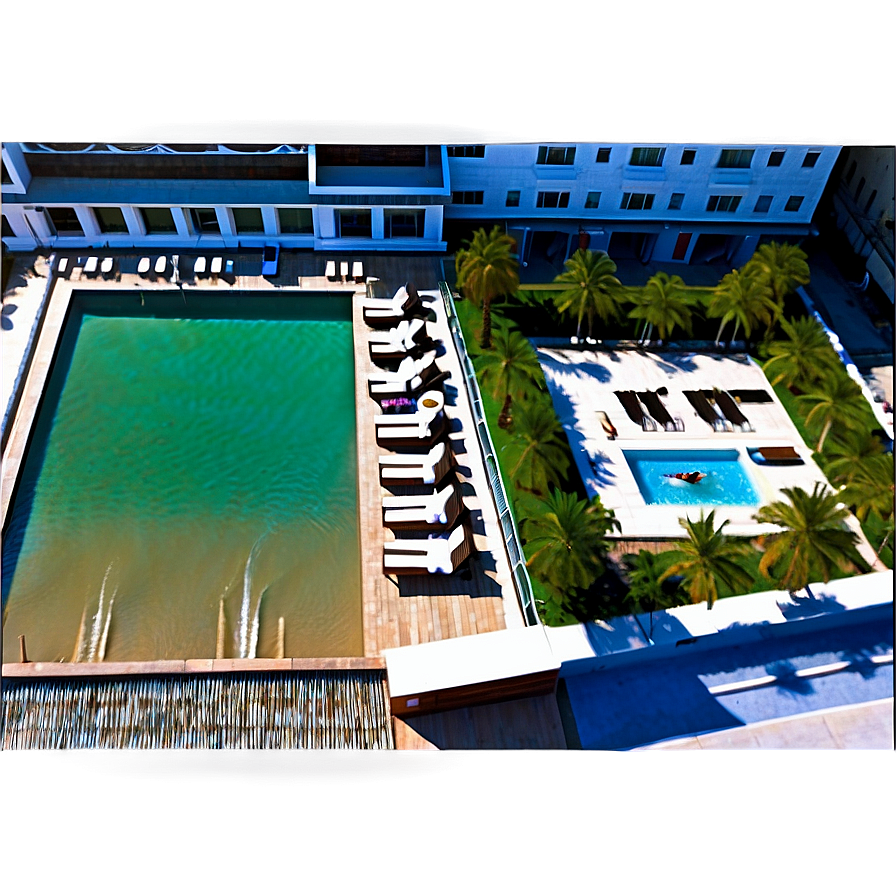 Hilton Rooftop Pool View Png 8 PNG Image