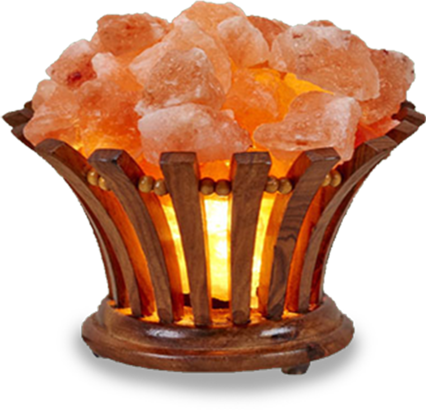 Himalayan Salt Lamp Glow PNG Image