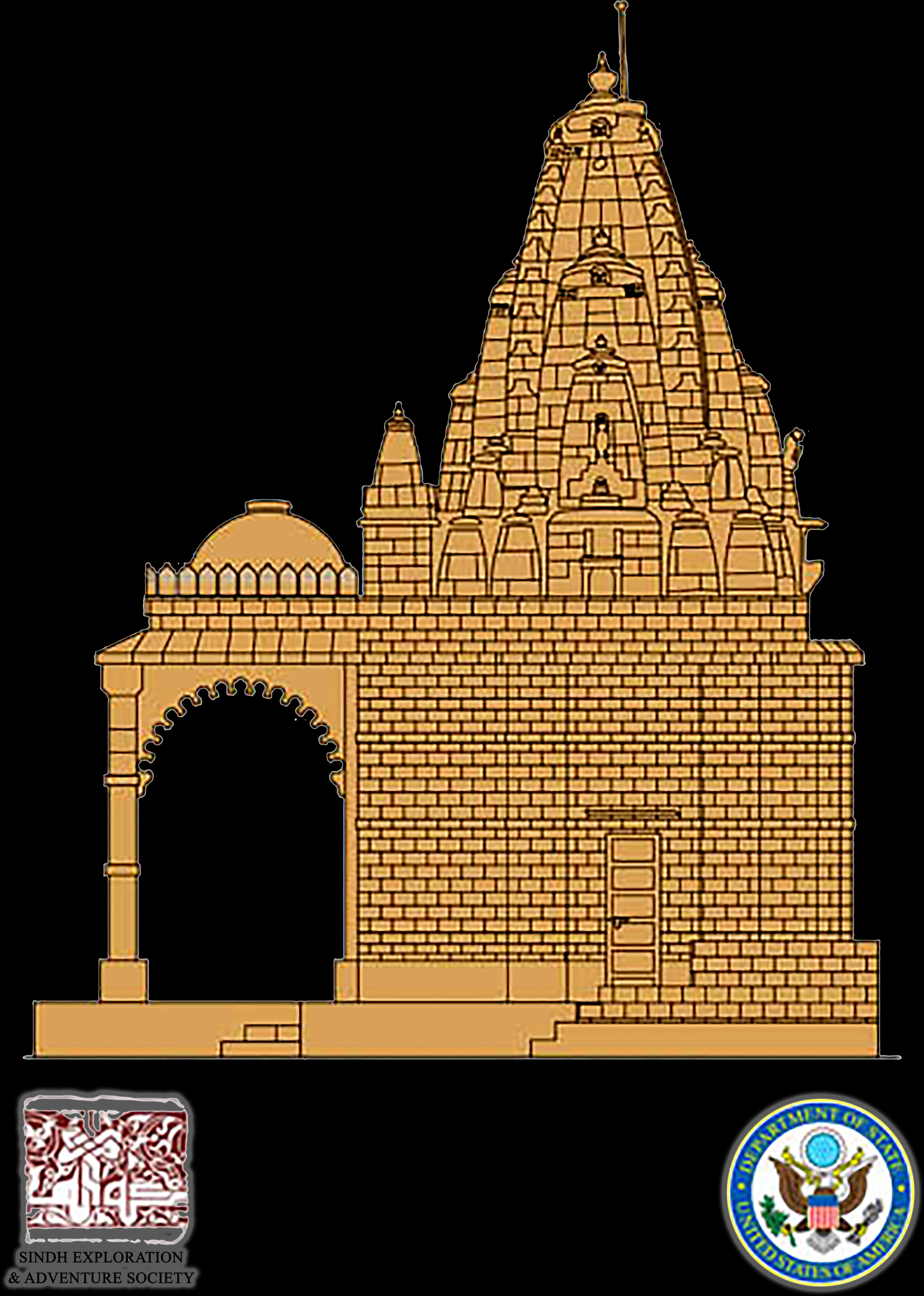 Hindu_ Temple_ Architectural_ Design PNG Image