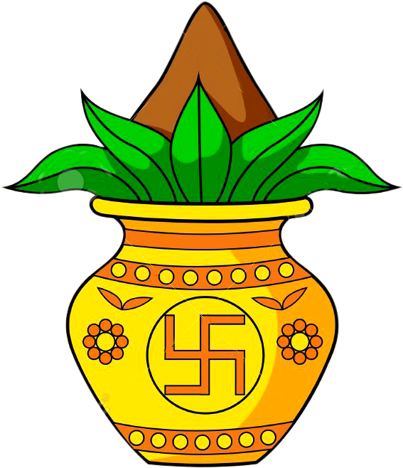 Hindu Wedding Kalash Symbol PNG Image