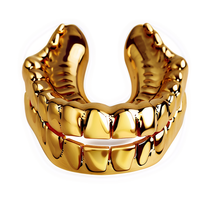 Hip Hop Style Gold Grillz Png Fgk91 PNG Image