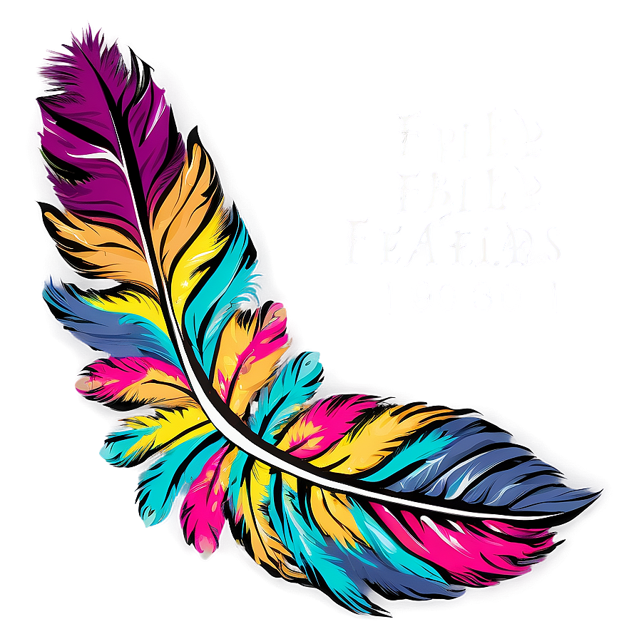 Hippie Boho Feathers Png 8 PNG Image