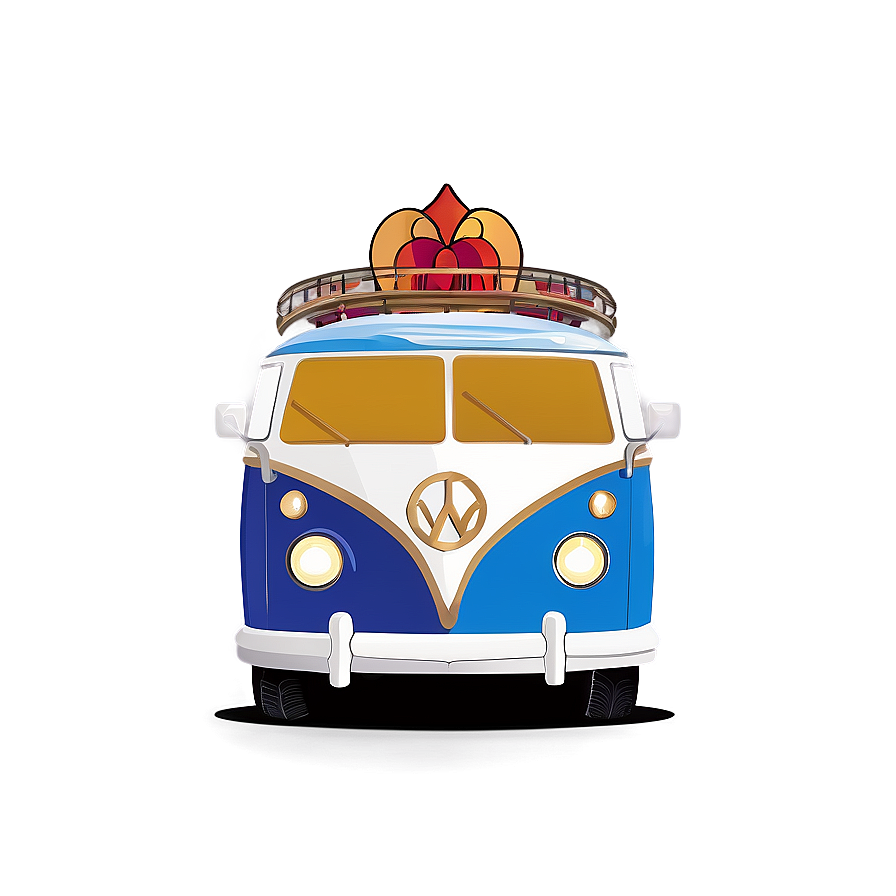 Hippie Bus Vector Png Mgv13 PNG Image