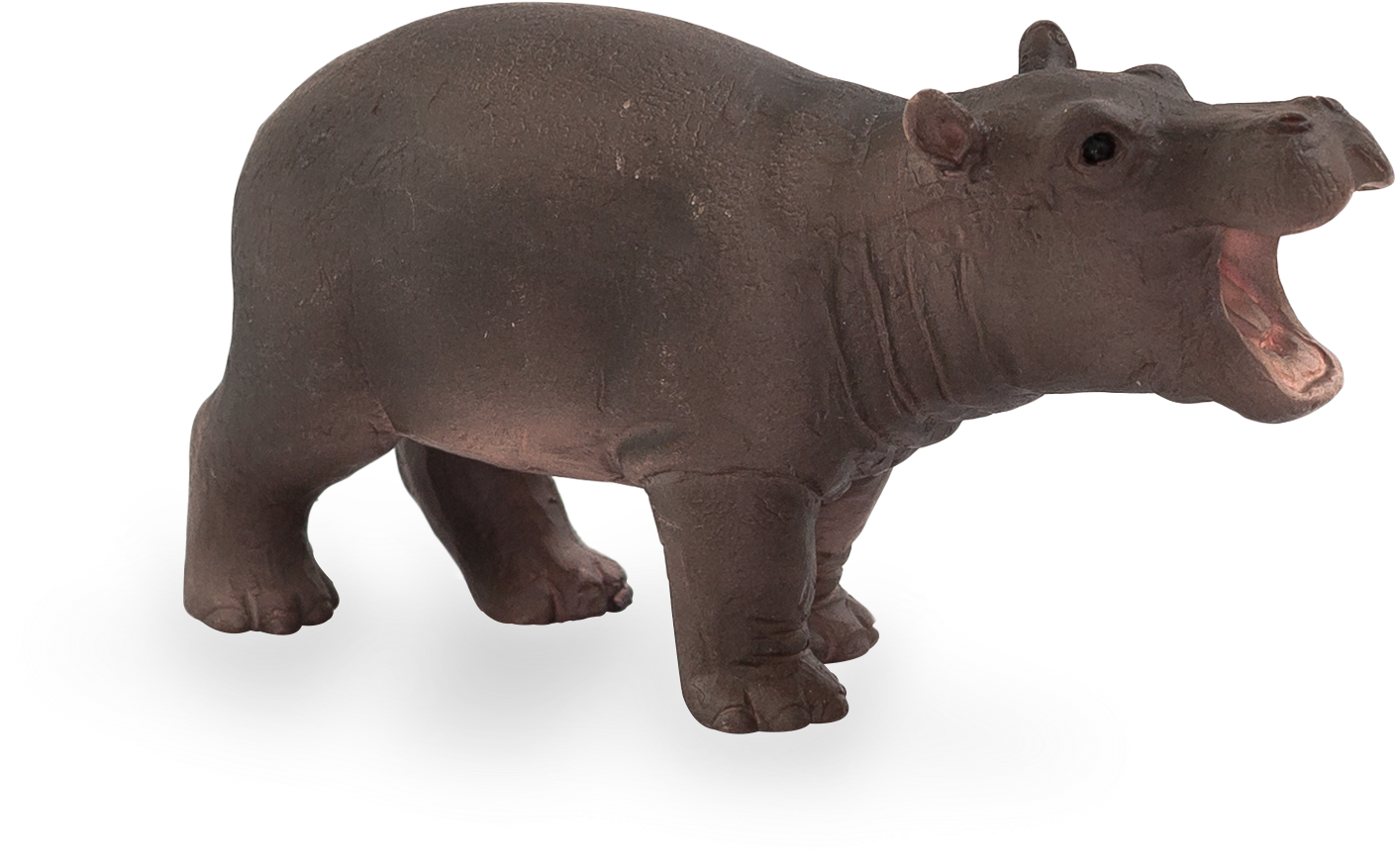 Hippo Figurineon Transparent Background PNG Image