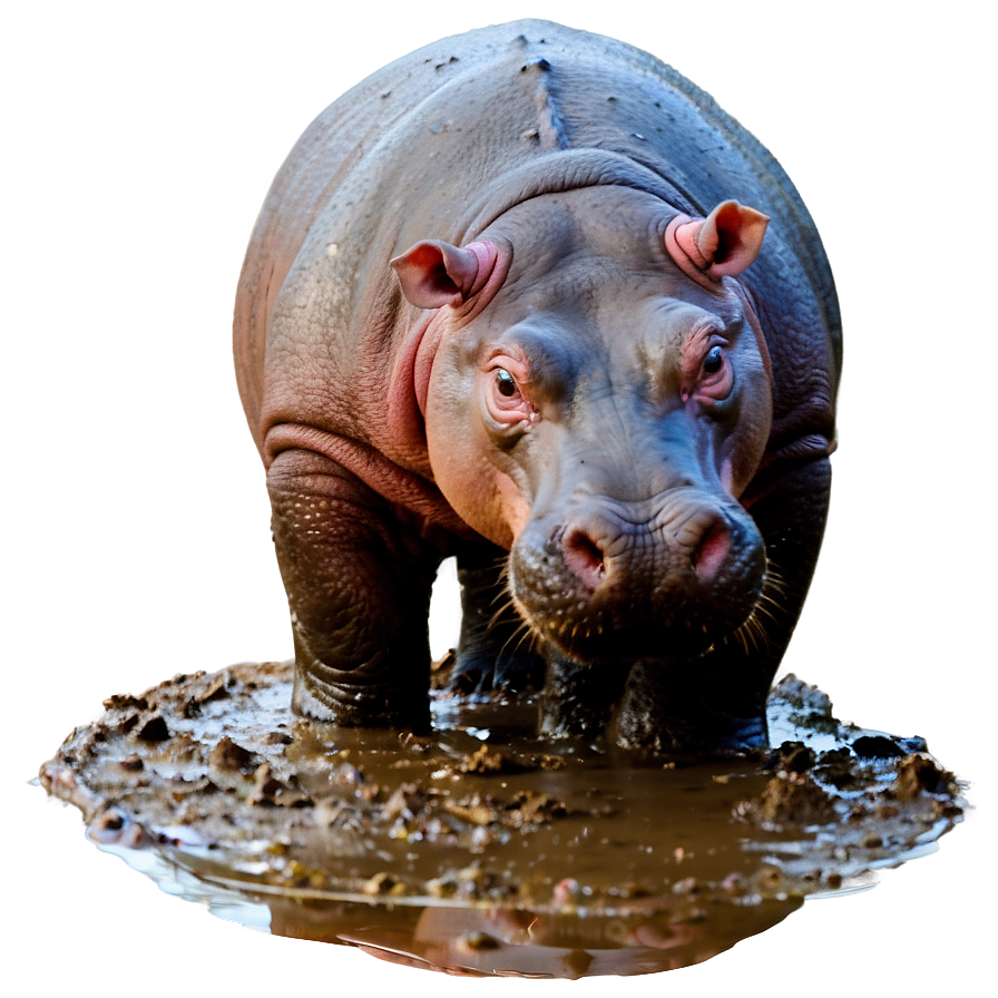 Hippo In Mud Png Eup28 PNG Image