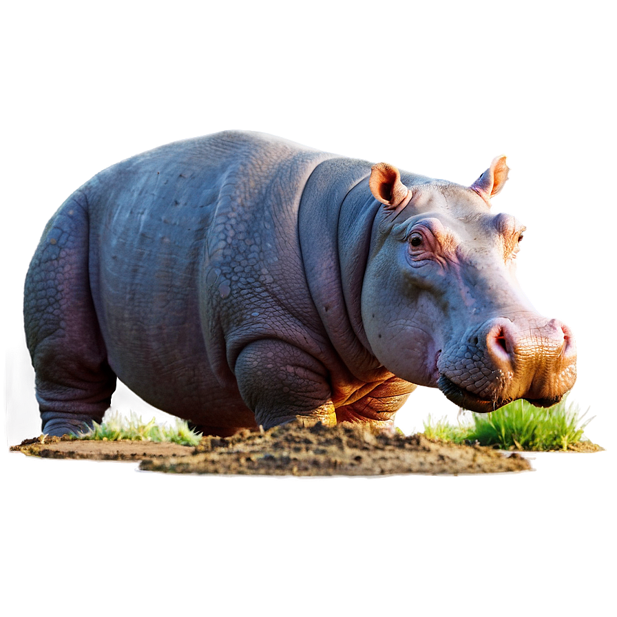 Hippo On Land Png Ptg83 PNG Image