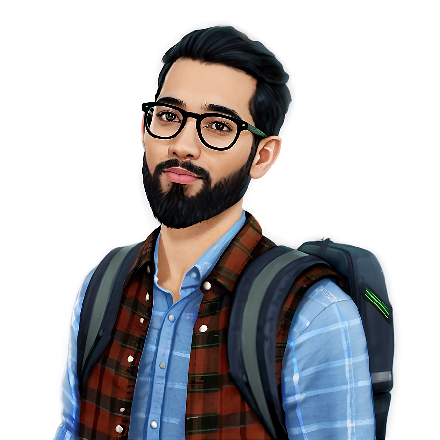 Hipster Avatar Look Png 05212024 PNG Image