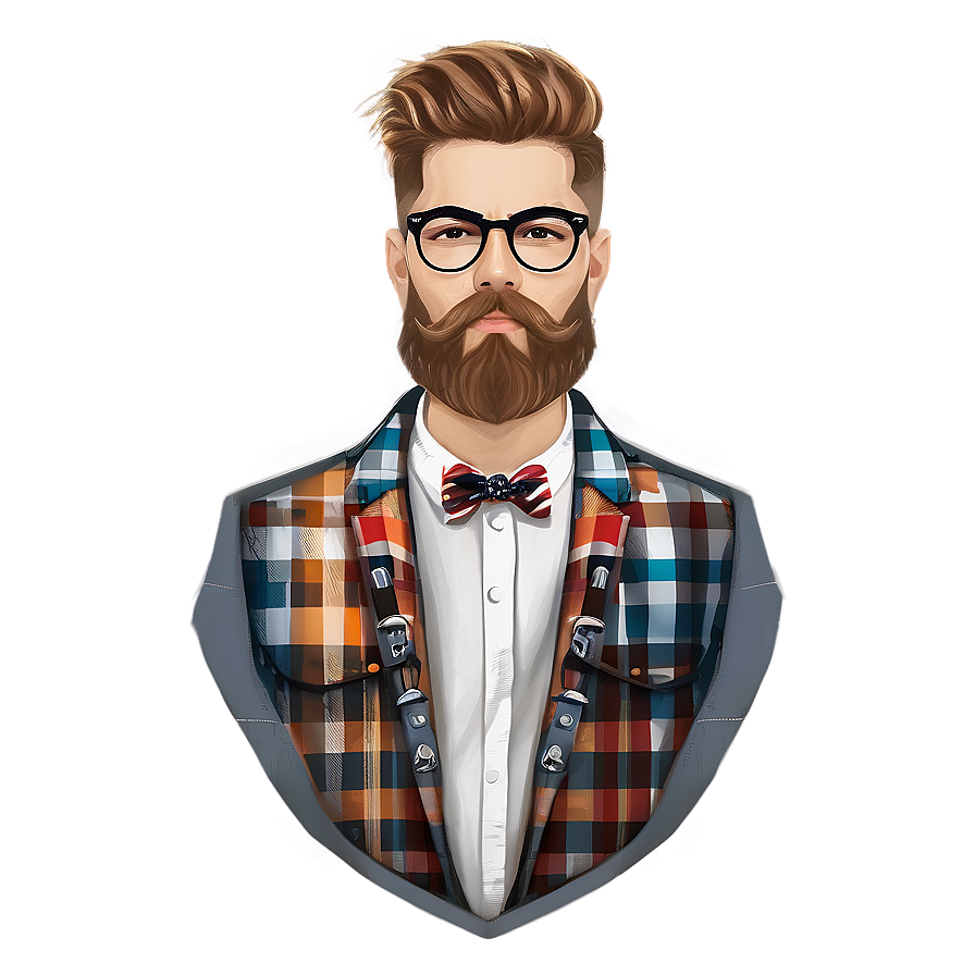 Hipster Barber Hairstyle Png 06122024 PNG Image