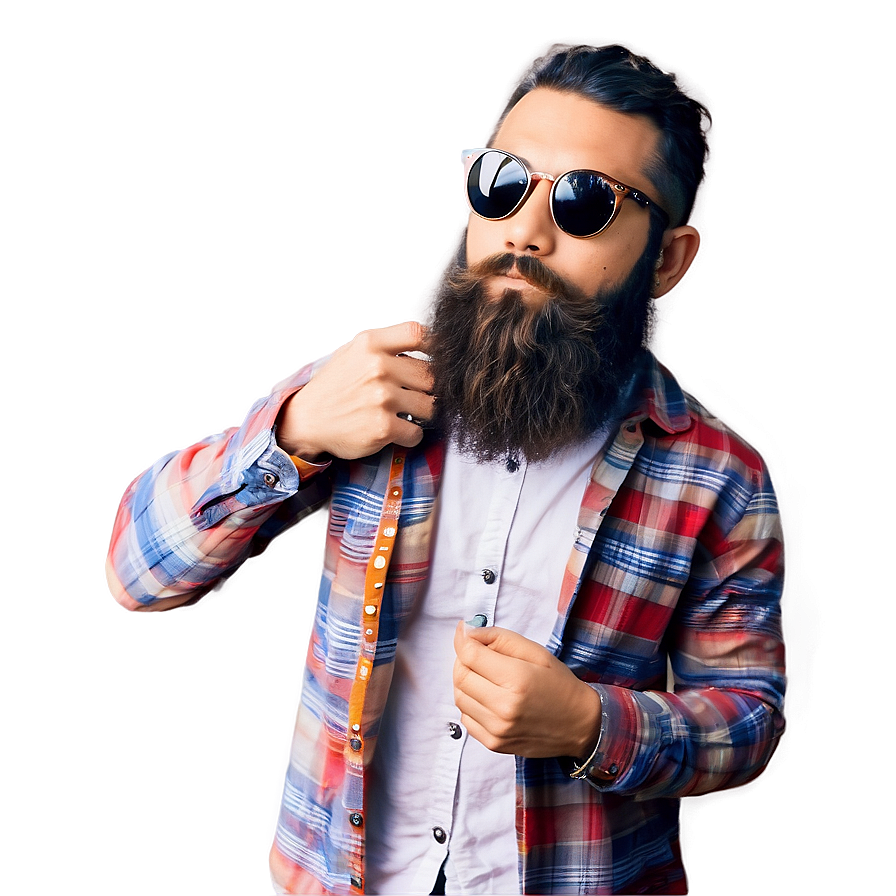 Hipster Beard Fashion Png Iao10 PNG Image