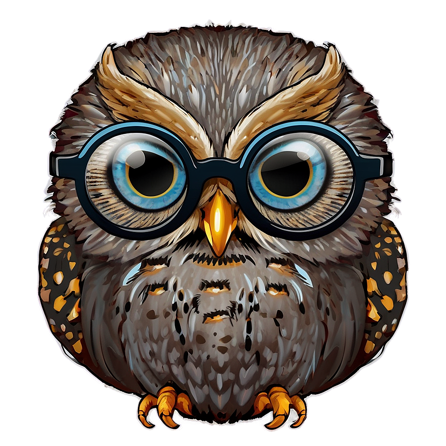 Hipster Owl Png Rhx PNG Image